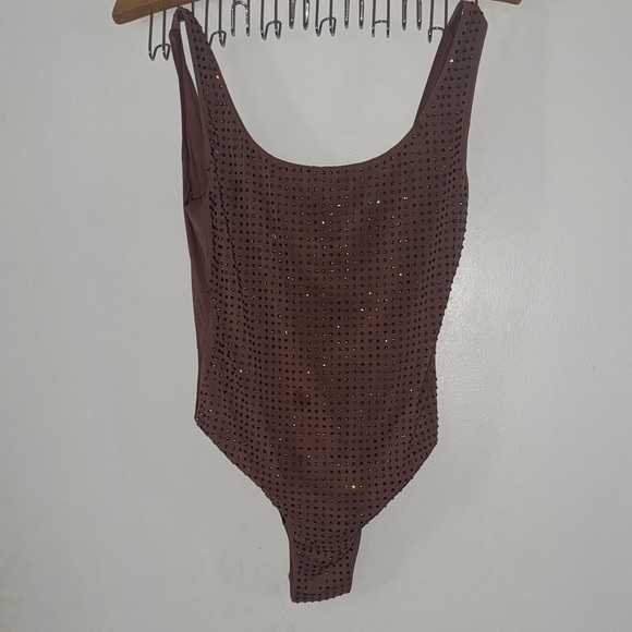 Guess Brown Studded One-Piece Swimsuit - Picture 2 of 8